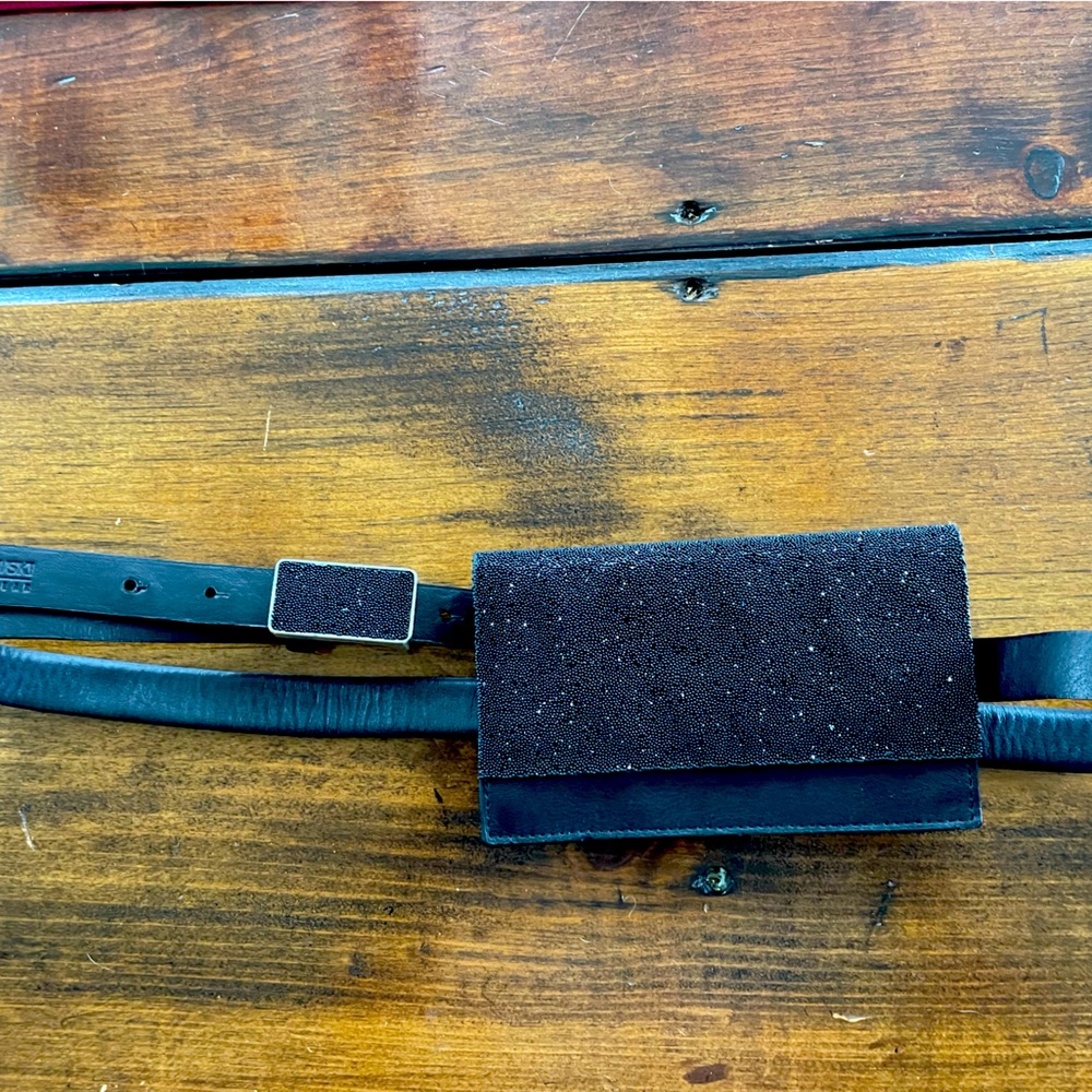 One of a kind Swarovski belt bag